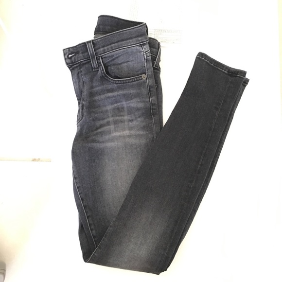 Current Elliott The High Waisted Skinny Jeans - Picture 2 of 5